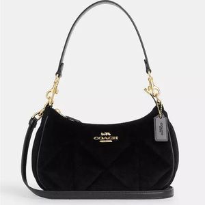 Coach Teri Velvet Quilted Shoulder Bag and Crossbody